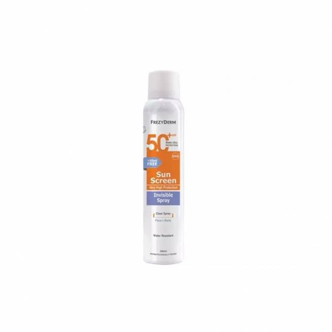 "Frezyderm" apsauginis kremas nuo saulės "Invisible Spray" Spf50 200ml