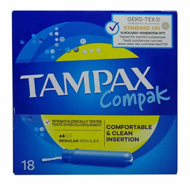 Tampax Compak Regular 18 vienetų