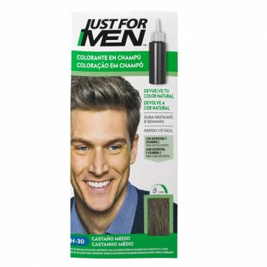 "Just For Men" vidutiniškai rudos spalvos šampūnas 30ml