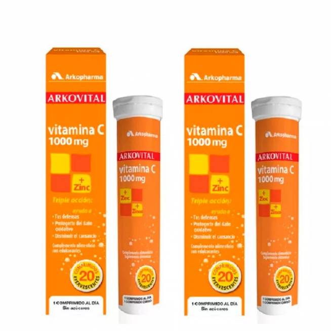 Arkopharma Arkovital Vitaminas C 20 putojančių tablečių Duplo