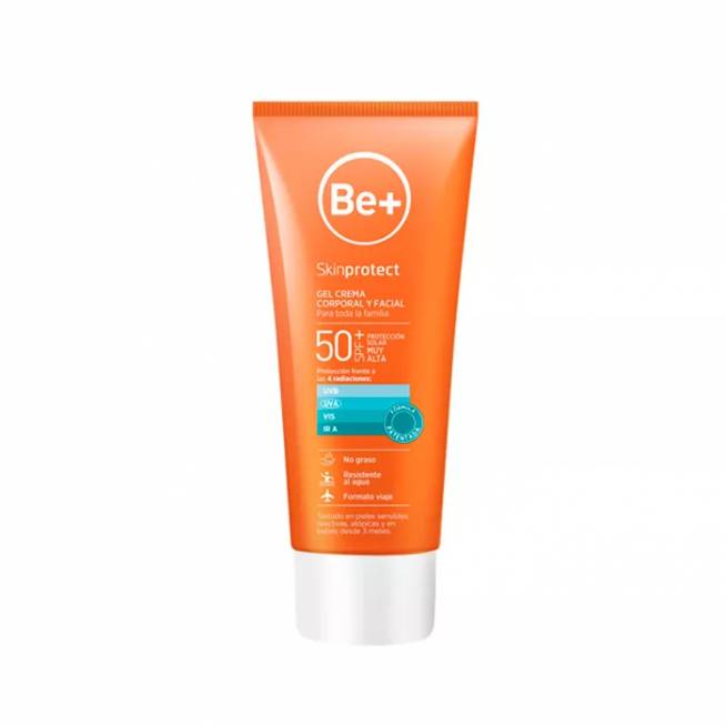 "Be+ Skin Protect" kūno ir veido kreminis gelis Spf50+ 100ml