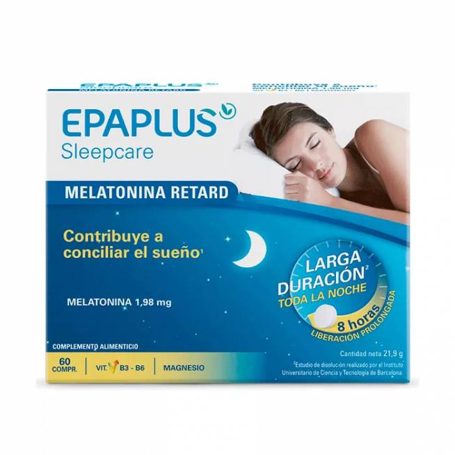 "Epaplus Melatonina Retard Tryptophan Free" 60 tablečių