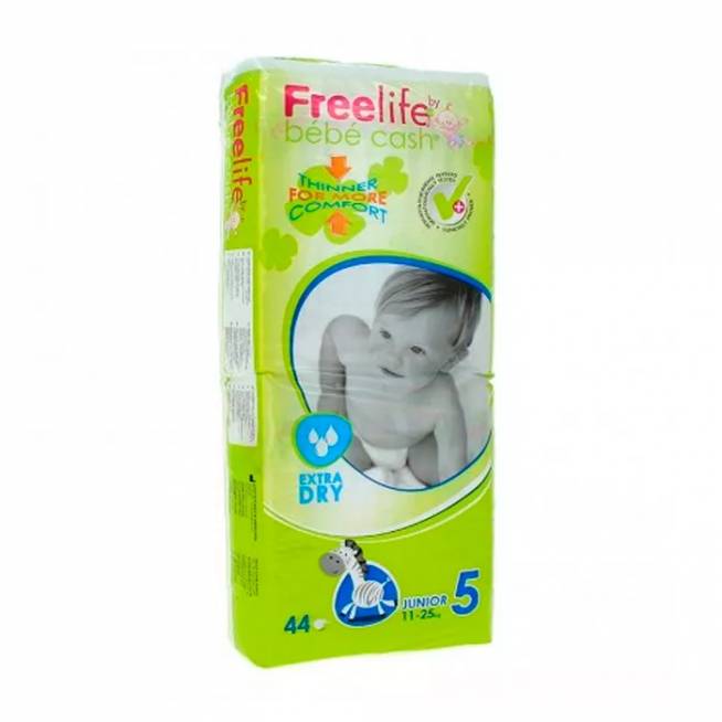 Freelife Bebecash Nappy 5 Junior 11-25kg 44U