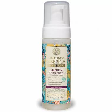 Natura Siberica Oblepikha Stilyng Mousse For Maximum Volume 200ml