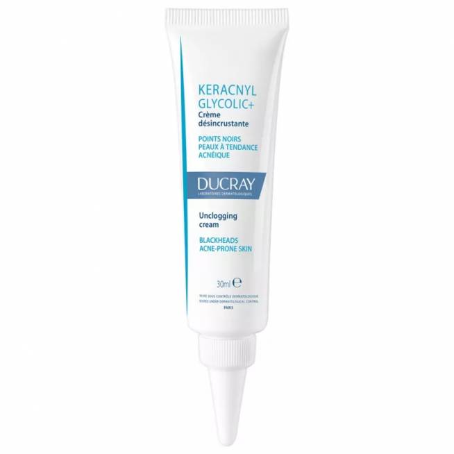 "Ducray Keracnyl Glycolic+ Scrub Cream" šveičiamasis kremas 30ml