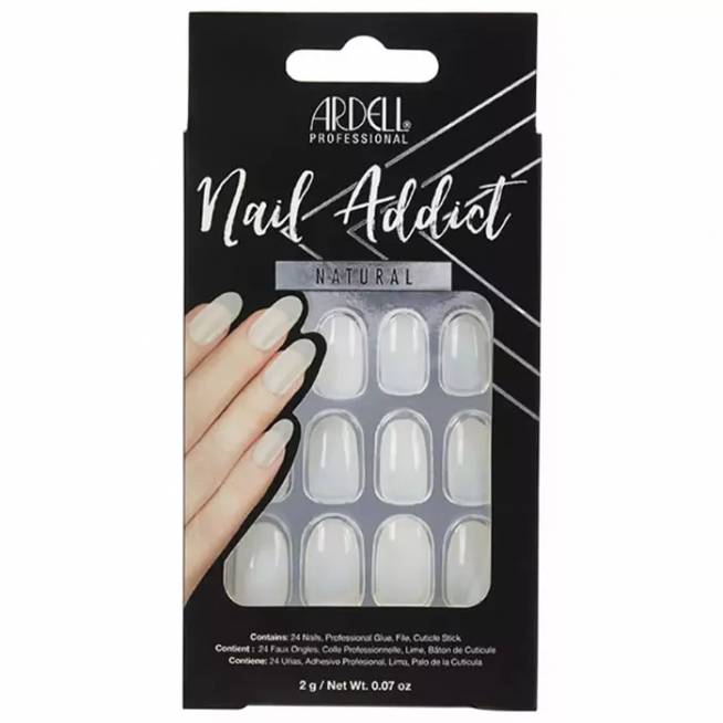 "Ardell Nail Addict" natūralūs ovalūs dirbtiniai nagai