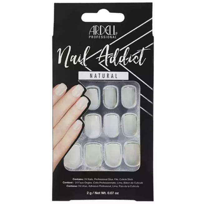 "Ardell Nail Addict" natūralūs kvadratiniai dirbtiniai nagai