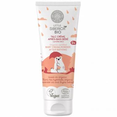 Natura Siberica kūdikių kreminė pudra po maudynių 75ml