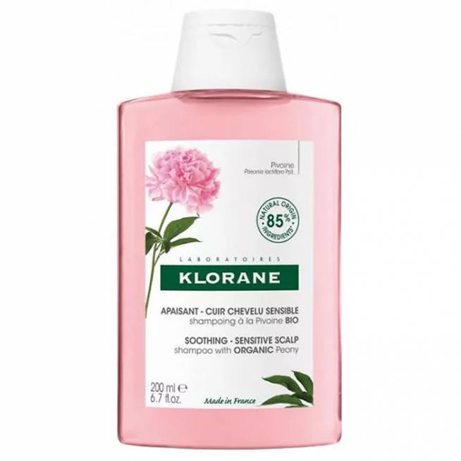 "Klorane" raminantis ir nuo dirginimo saugantis šampūnas "Peony" 200ml 