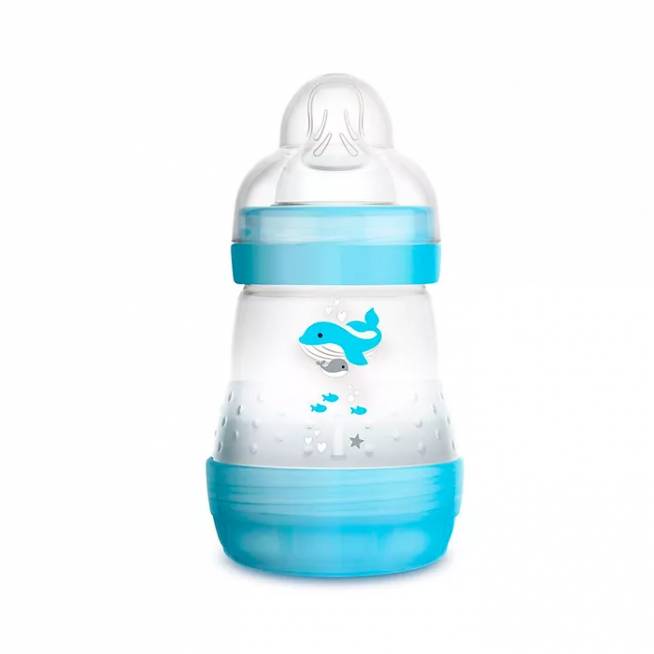 Mam Baby Anti-colic mėlynas buteliukas 160 ml