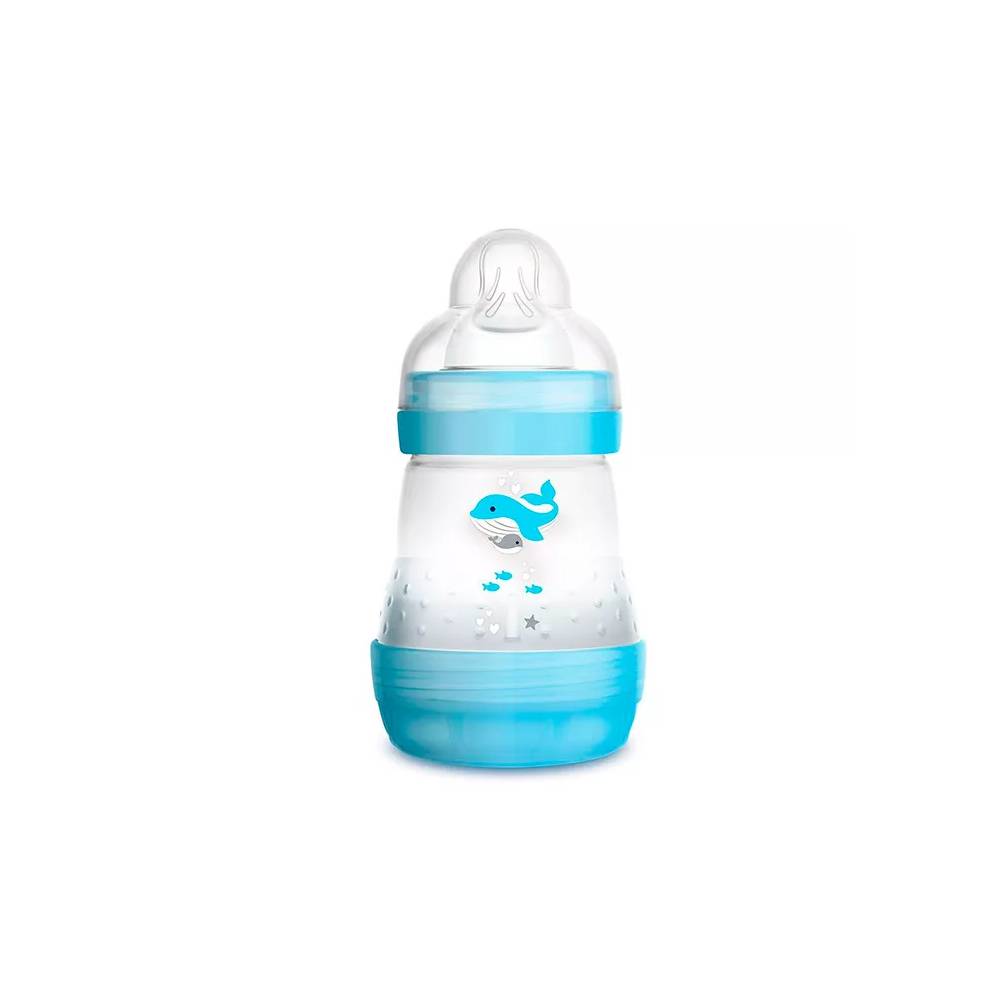 Mam Baby Anti-colic mėlynas buteliukas 160 ml