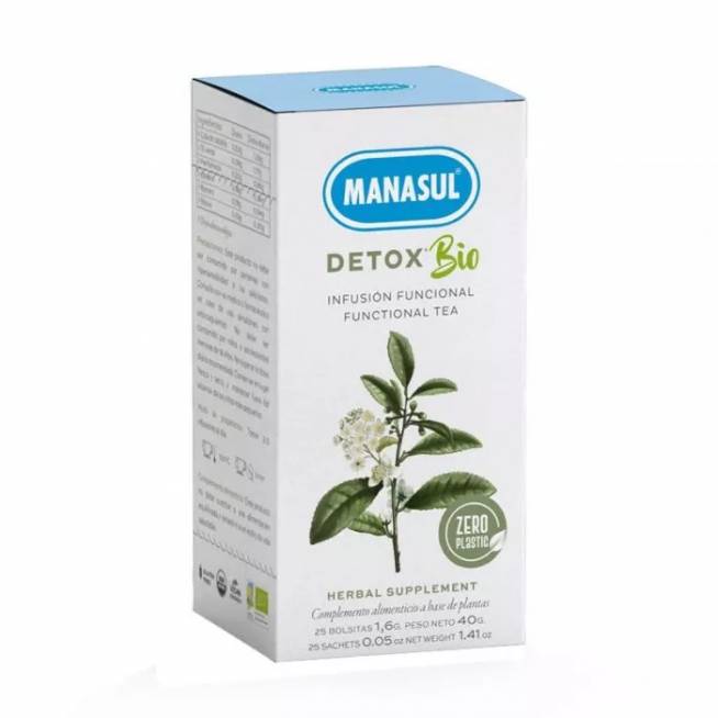 Manasul Detox Organic 25 arbatos paketėliai