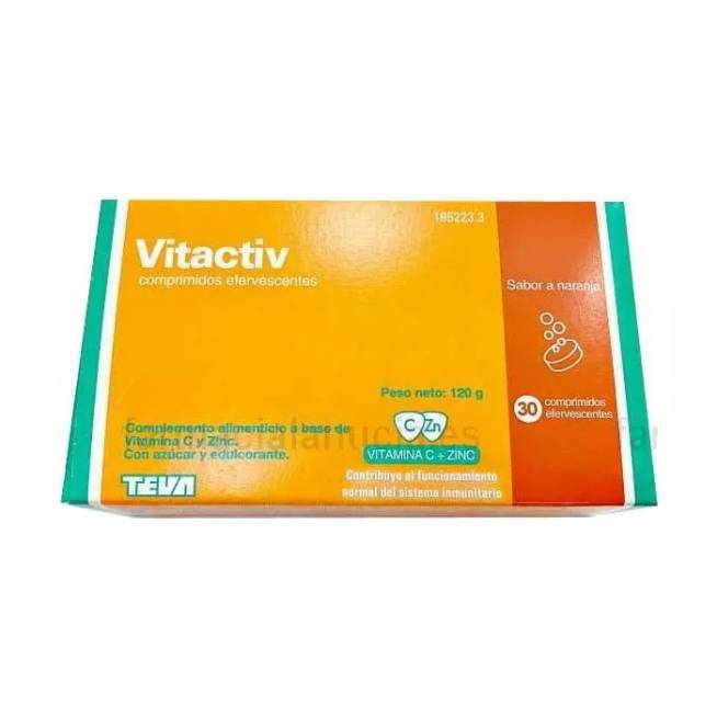 "Teva Vitactiv" 30 šnypščiančių tablečių 120g