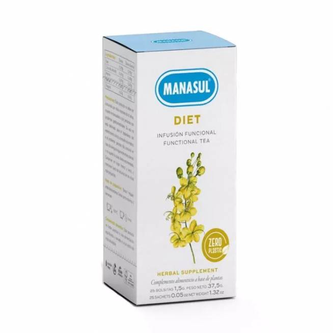 Manasul Diet Organic 25 arbatos paketėliai 37,5g