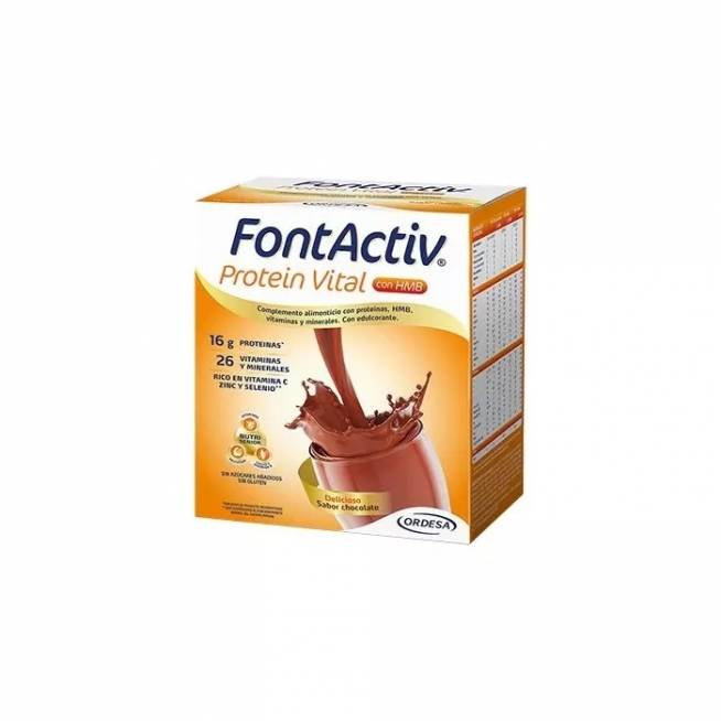 Ordesa Fontactiv Protein Vital Chocolate 14 vokų