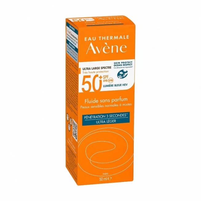 "Avène" bekvapis skystis su SPF 50+ 50ml