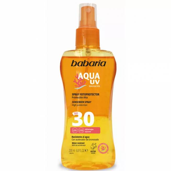 "Babaria Sun" apsauginis kremas nuo saulės Bifazinis Spf30 purškiklis 200ml