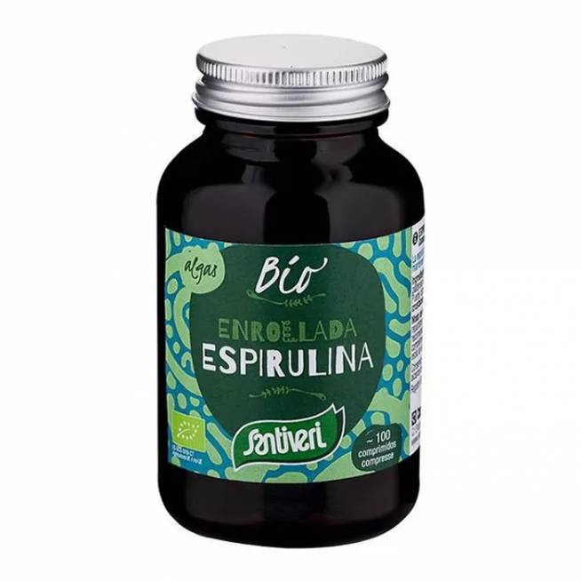 Santiveri Ekologiški spirulinos dumbliai 100 tablečių