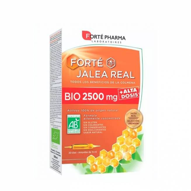 "Forté Pharma" bičių pienelis Bio 2500mg 20 ampulių 