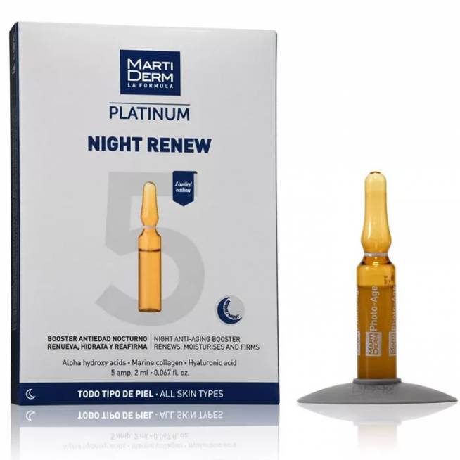 "Martiderm Night Renew" 5 ampulės