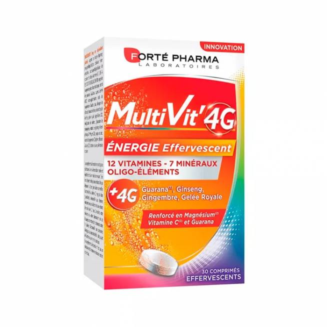 Forté Pharma Multivit 4g Energy 30 putojančių tablečių 