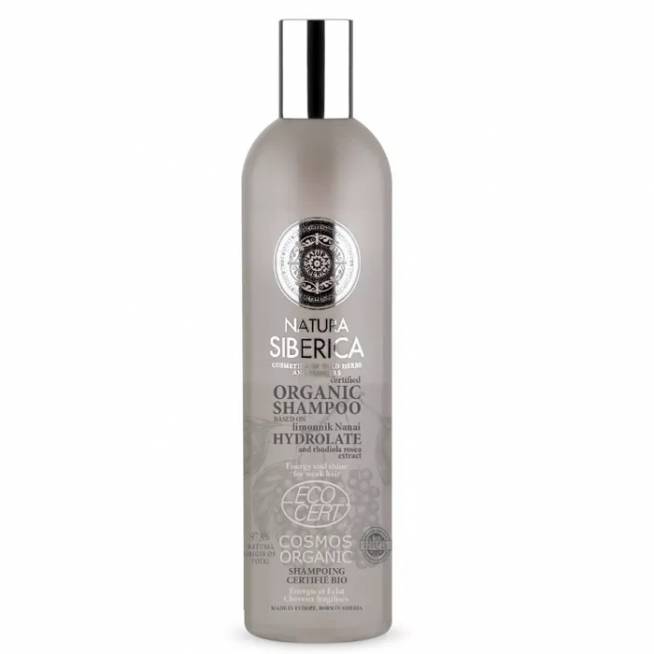 "Natura Siberica" sertifikuotas ekologiškas šampūnas "Energy And Shine" 400ml