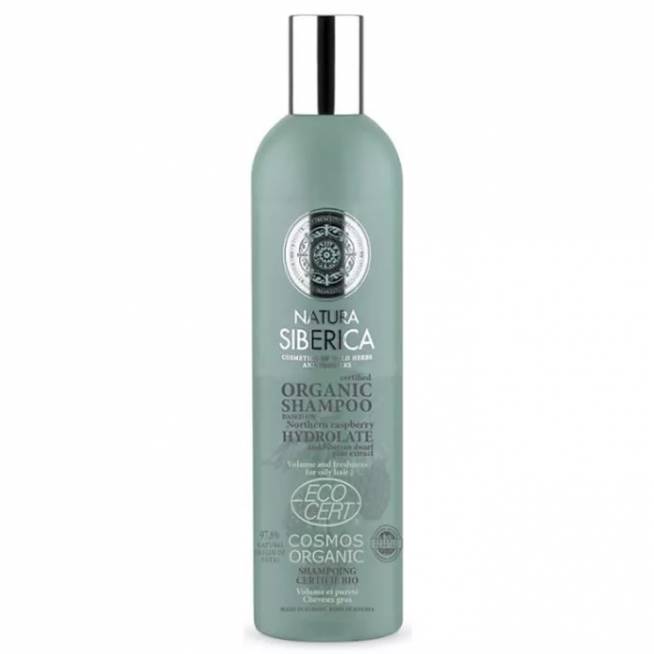 "Natura Siberica" sertifikuotas ekologiškas šampūnas "Volume And Freshness" 400ml