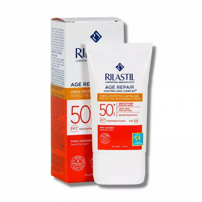 "Rilastil Age-Repair Cream Spf50+" 40ml