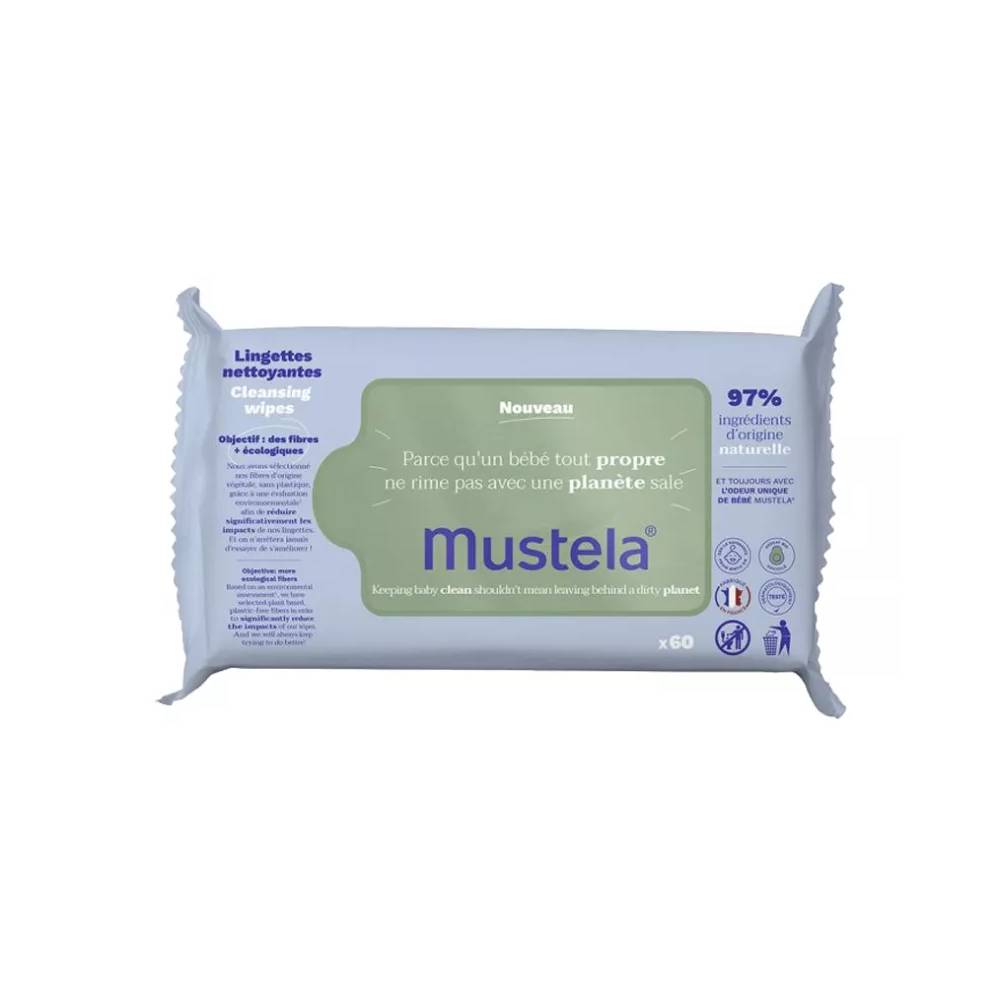 "Mustela" avokadų valomosios servetėlės 60 servetėlių