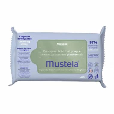 "Mustela" avokadų valomosios servetėlės 60 servetėlių