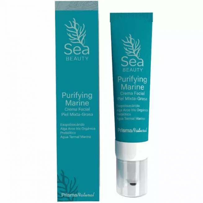 "Sea Beauty" valomoji jūrinė veido emulsija mišriai odai 50ml