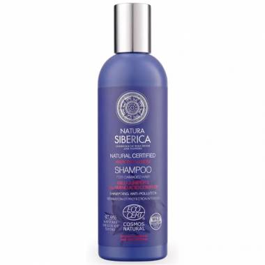 "Natura Siberica" natūralus sertifikuotas šampūnas nuo taršos 270ml