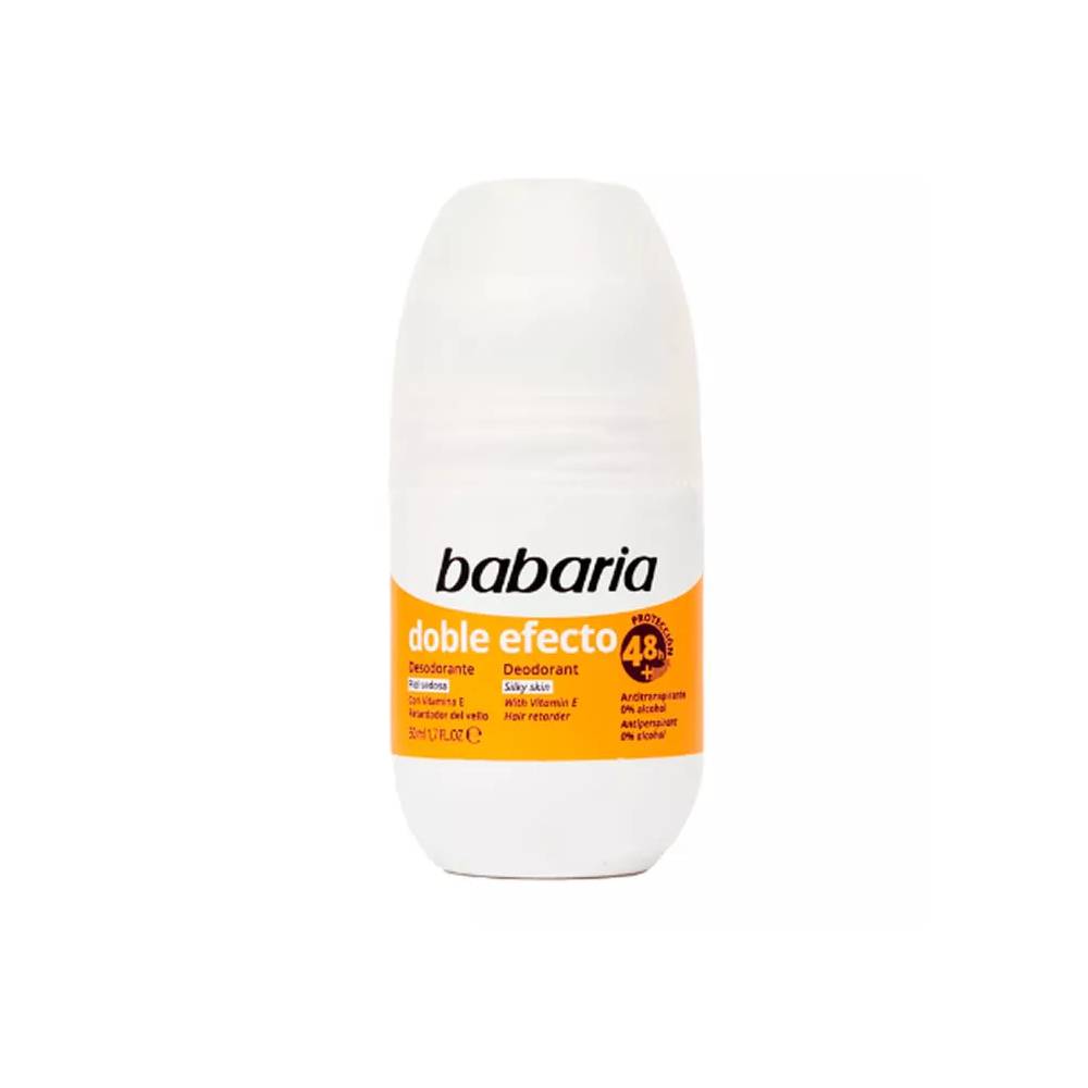 Babaria dezodorantas Roll-On Double Effect 50ml