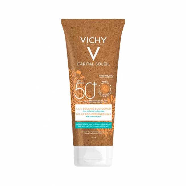 "Vichy Capital Soleil Eco-Sunscreen" apsauginis pienelis nuo saulės SPF50 200ml