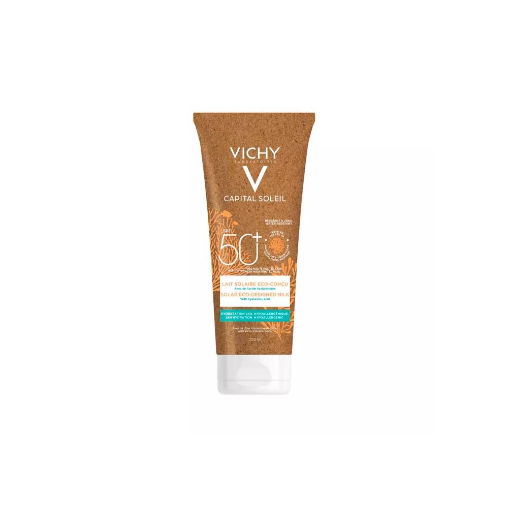 "Vichy Capital Soleil Eco-Sunscreen" apsauginis pienelis nuo saulės SPF50 200ml