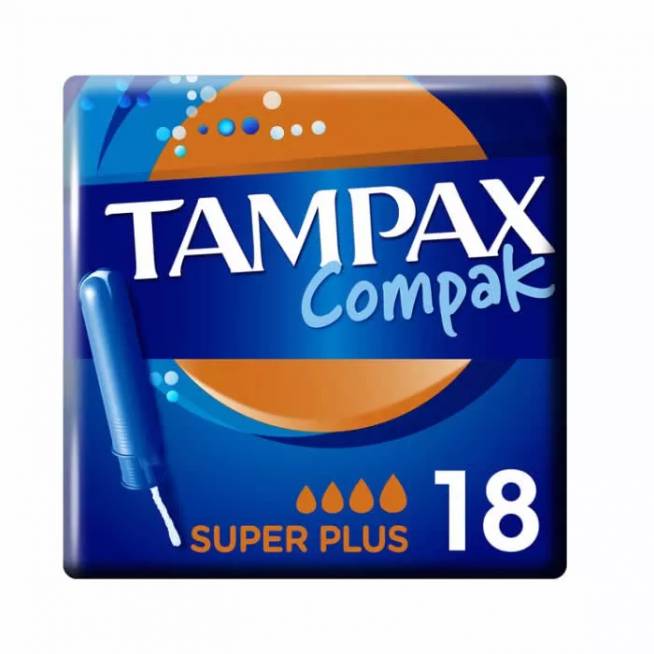 "Tampax Compak Super Plus" 18 vienetų