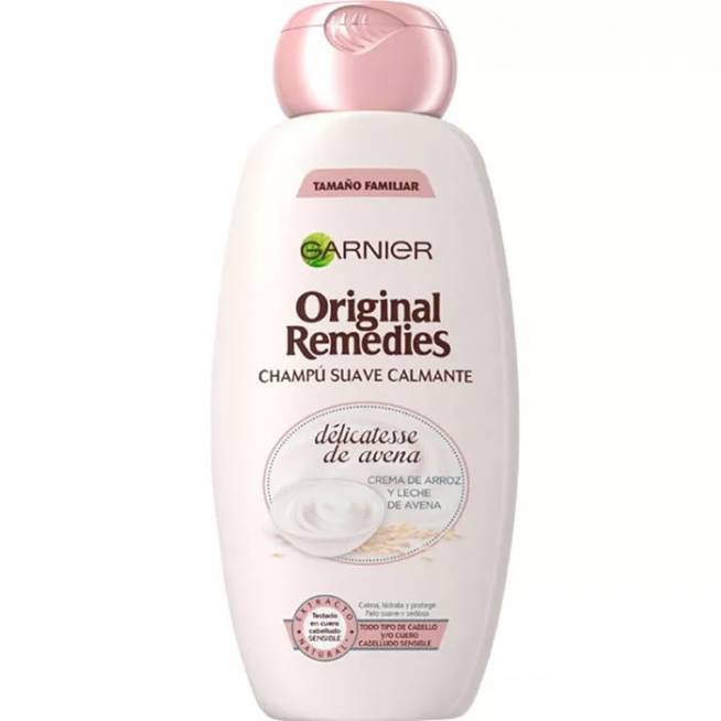 "Garnier Original Remedies Delicatesse" drėkinamasis šampūnas 600ml