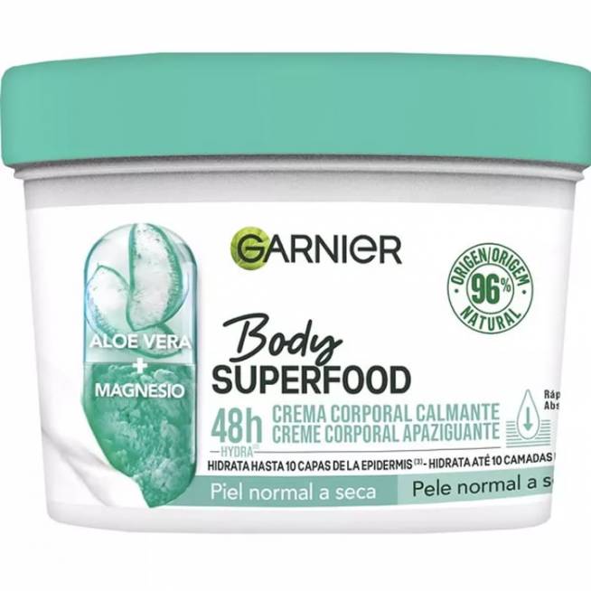 "Garnier Body Superfood Aloe Vera" raminamasis kūno kremas 380ml