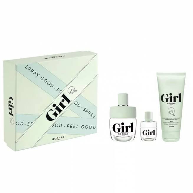 "Rochas Girl" tualetinio vandens purškiklis 100 ml, 3 dalių rinkinys