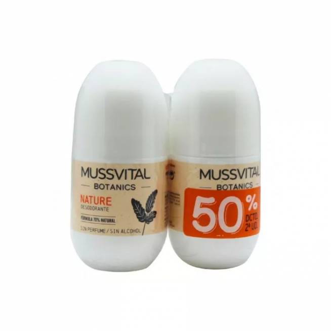 Mussvital Botanics Deo Nature 75ml rinkinys 2 vienetai