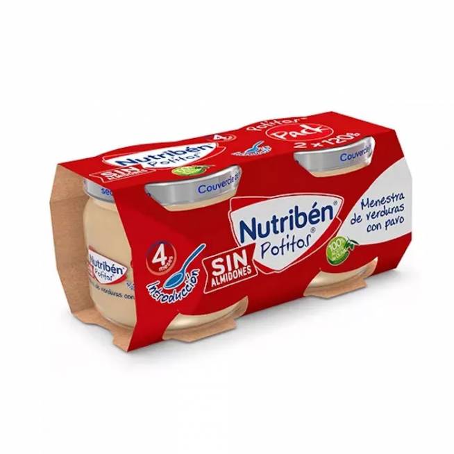 Nutriben Bipack Įvadinės daržovės su kalakutiena 120g