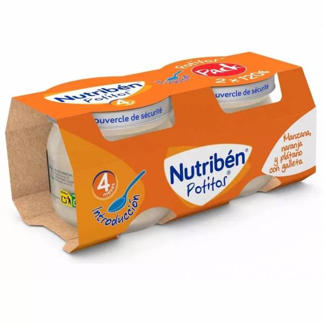 Nutrtiben Potito Obuolys ir kriaušė 2 x 120g