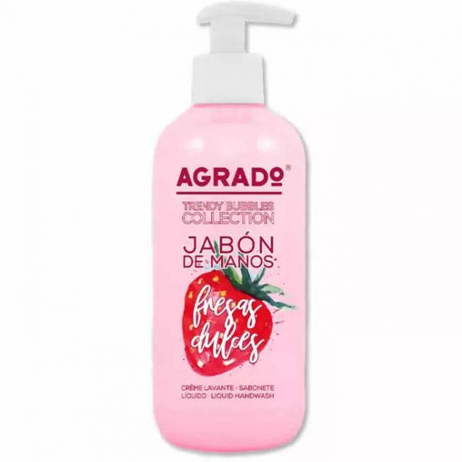 "Agrado Trendy Bubbles Collection" skystas rankų ploviklis "Fresas Dulces" 300 ml