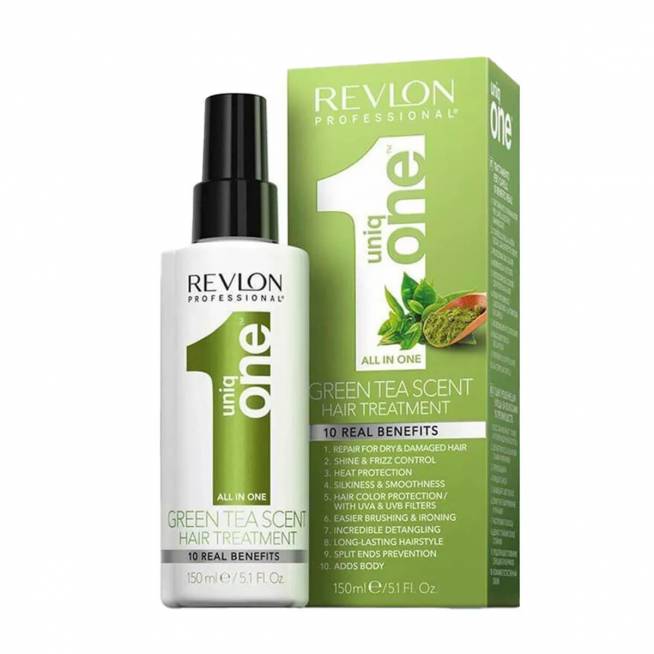 "Revlon Uniq One" žaliosios arbatos "viskas viename" plaukų priežiūros priemonė 150ml