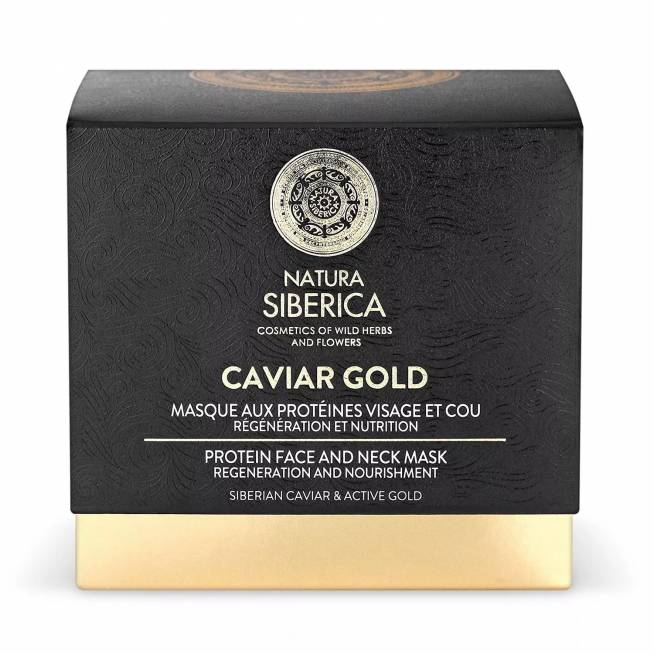 "Natura Siberica Caviar Gold" veido ir kaklo kaukė 50ml