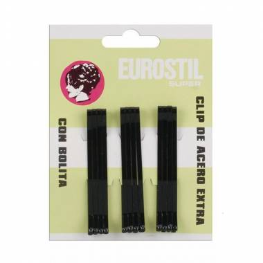 "Eurostil Cabello" klipai 55 mm bronziniai 12 vnt