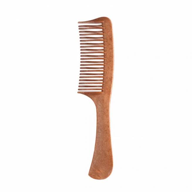 Eurostil Cabello Peine Scarper Pua Curva Grande Mango Madera 1un