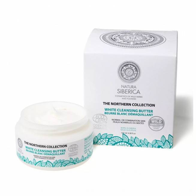 "Natura Siberica The Northern Collection Manteca Limpiadora White" 120ml