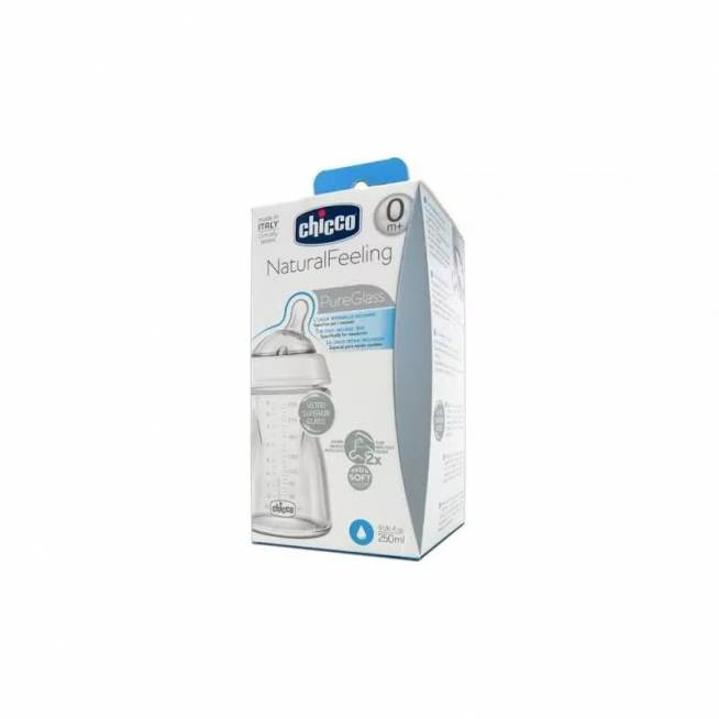 Chicco Natural Feeling Crystal T silikoninis buteliukas 250ml