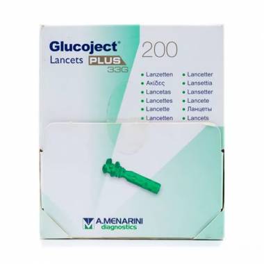 Menarini Glucoject 200 Lancets Plus 33g